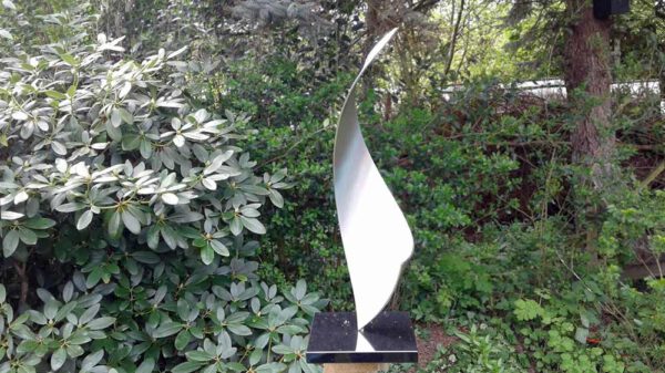 Modern abstract stainless steel artwork