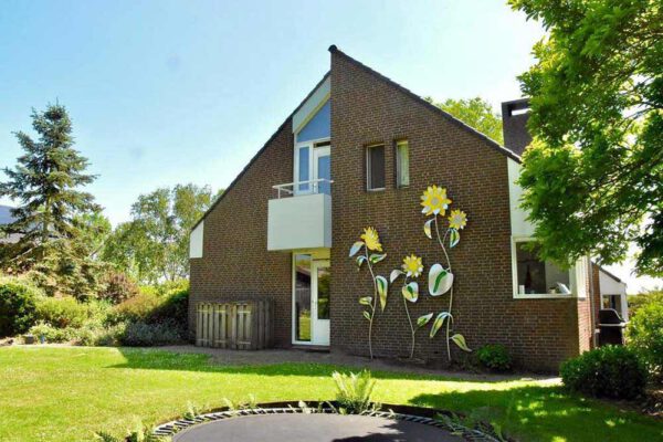 RVS wandobject zonnebloemen