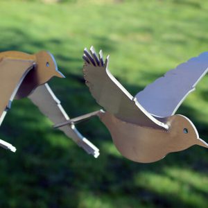vogelbeeld abstract-rvs-sculptuur-vogels-puttertjes-detail