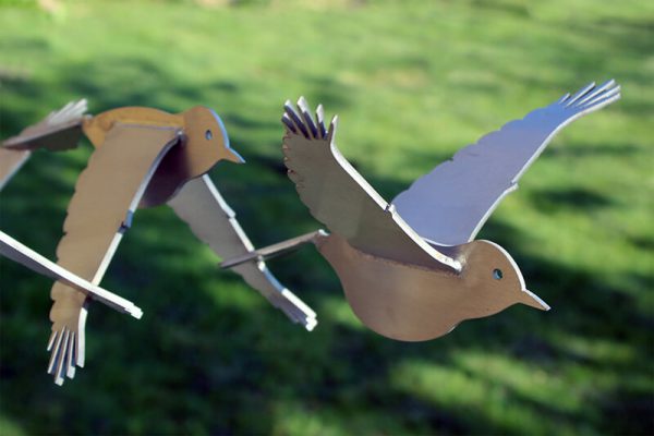 vogelbeeld abstract-rvs-sculptuur-vogels-puttertjes-detail