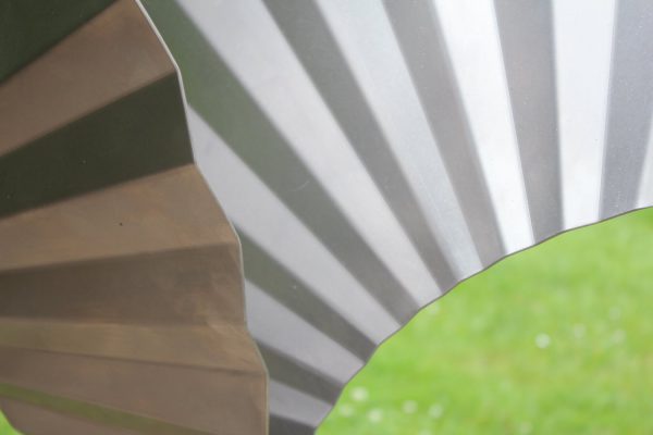 detail stainless steel sculpture commissioned wings