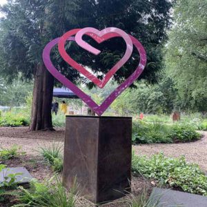 hartensculptuur in kleur Ermeloo